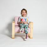 Modern Children's Furniture Light Pink Ash Wood