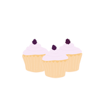 Vanilla Cream Cheese Cupcakes with Black Raspberry Buttercream